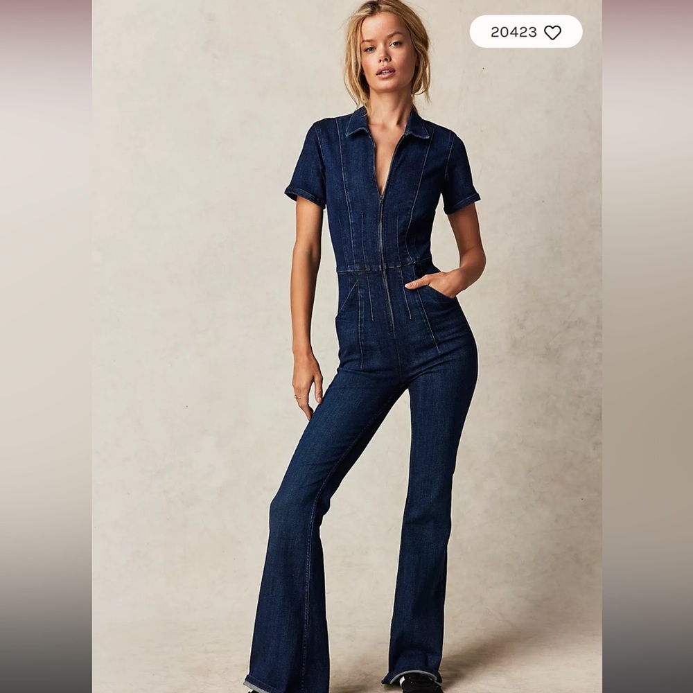 Denim jumpsuit- size medium- WORN ONCE